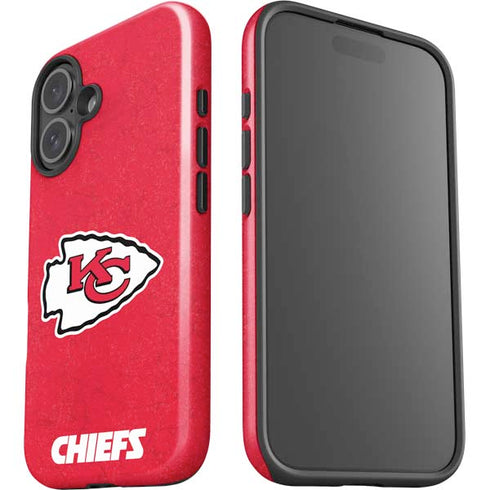 NFL Kansas City Chiefs Distressed iPhone 16 Plus Impact Case